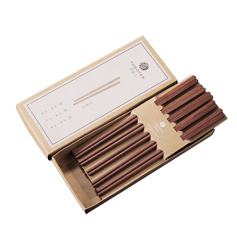 红檀木筷子10双装